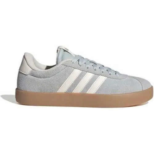 Adidas Damen Joggingschuhe/Sneaker VL Court 3.0, Gr. 5(38) - Sneaker mit Obermaterial aus weichem Leder und vulkanisierter Außensohle im Skate-Style, ideal für lässige Looks und den ganzen Tag bequem.