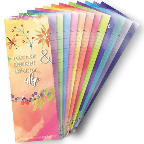 detailverliebt. Cumpleaños colorido Calendario con espiral | calendario I dv_755