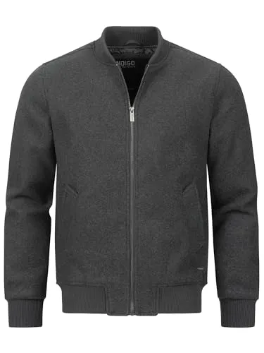 Indicode Herren INAltonius Übergangsjacke mit Reißverschluss | Sportliche Herrenjacke in Grey Mix, L - Hochwertige Übergangsjacke aus weichem Gewebe für besten Tragekomfort. Moderner Schnitt mit klassischen Details und praktischen Taschen. Ideal für einen sportlichen Look in der Übergangszeit.