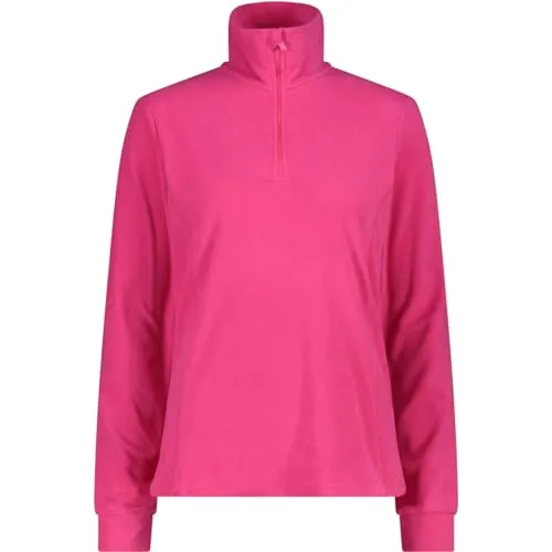 CMP Woman Sweat fuxia (H814) 50 - Damen Stehkragenpullover - Skipullis für Frauen, ideal als zweite Schicht für Skifahren, mit maximaler Wärmeleistung und Komfort dank leichtem, isolierendem Arctic Fleece.
