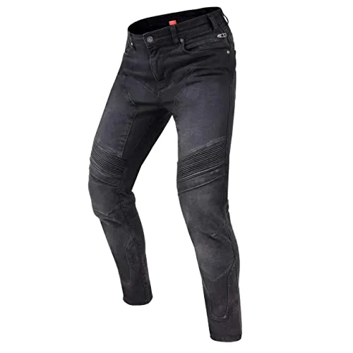 REBELHORN Eagle III Motorradjeans Herren | Slim Fit mit Aramidfaser - Hochwertige Motorradjeans für Herren im Slim Fit, ausgestattet mit Abriebfestigkeit und flexiblen Aramidfaser-Panels. Sicherheit durch SAS-TEC Protektoren und 5 praktische Taschen für alle Essentials.