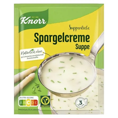 Knorr Suppenliebe Spargelcreme Suppe, 1 x 3 Teller (1 x 750 ml)