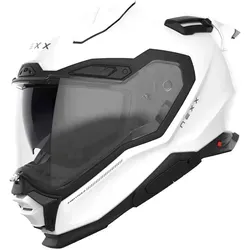 Nexx X.WST3 Plain Integralhelm - Weiß - S - Motorradhelm mit innovativer X-Matrix 2 Außenschale für erstklassigen Aufprallschutz, aerodynamischem Design und herausnehmbaren, waschbaren Innenfutter für optimalen Komfort.