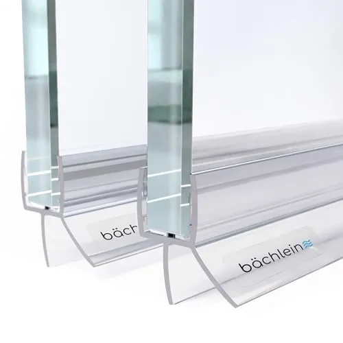 Duschtürdichtung für Glas 8-10 mm - Wasserabweiser für Duschkabinen - Transparent - Optimale Abdichtung für Duschen mit Glasstärken von 8-10 mm. Diese langlebige PVC-Dichtung ist UV- und schimmelbeständig, einfach kürzbar und sorgt für ein trockenes Badezimmer. Perfekt für geradlinige Duschen!
