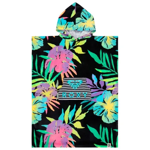 Roxy Badeponcho Rg Stay Magical Printed - Stylischer Badeponcho von Roxy für Unisex, aus hochwertigem bedrucktem Frottee-Baumwollstoff. Praktisch mit Kängurutasche und ideal für den Strand oder Schwimmbad. Größe: 105 cm x 73 cm.