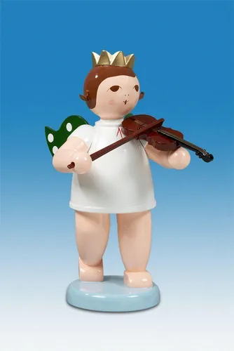 Engelmusikant Engel mit Geige ohne Krone Höhe 22cm NEU Holzengel Weihnachtsengel