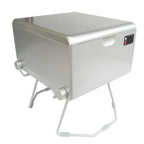 LooSeal EVO Verschweißer-Toilette mobil mit Akku - Campingtoilette für Vans & Zelte, hygienisch mit kompostierbaren Folienlinern und Softclose-Deckel, ideal für unterwegs.