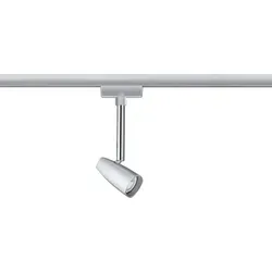 Paulmann URail Spot Barelli Chrom matt - Flexibel und individuell - Lichtsysteme mit wählbarem Leuchtmittel bis 10W GU10, passt zu jedem Einrichtungsstil und bietet volle Flexibilität in der Lichtgestaltung.