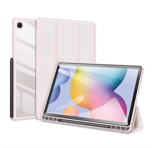 Dux Ducis Tablet-Hülle Eco-Leather für Samsung Galaxy Tab A7 Lite - Schützende Dux Ducis Toby Tri-Fold Hülle mit Auto-Wake/Sleep-Funktion. Ideal für freihändiges Mediengenuss und mit integriertem Stifthalter. Perfekte Passform für Ihr Samsung Galaxy Tab A7 Lite.