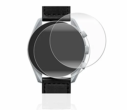 BROTECT 2 Stück Full-Cover Schutzfolie für Omega x Swatch Speedmaster Moonswatch Full-Screen-Folie [3D Curved, Anti-Fingerprint, Kristall-Klar]