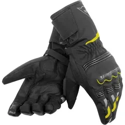 Dainese Tempest Unisex D-Dry Handschuhe Lang, schwarz-gelb, Größe 3XL - Motorradhandschuhe mit D-Dry® Membran für Regenwetter, einzigartigem Visierwischer am Daumen und Smart Touch Fingerspitzen für Touchscreen-Nutzung.