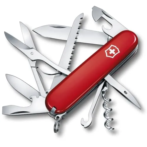 Victorinox Schweizer Taschenmesser Huntsman - Multitool mit 15 Funktionen - Arborist Merchandising Root: Das Victorinox Huntsman bietet 15 Funktionen, darunter Holzsäge und Schere, und ist der perfekte Begleiter für Abenteuer in der Natur.