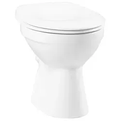 Vitra Normus Stand-Tiefspül-WC 6858L003-1028 - Sanitäranlagen & Zubehör, hochwertiges 6 l Tiefspül-WC aus robustem Sanitärporzellan, ideal für platzsparende Badezimmerlösungen.