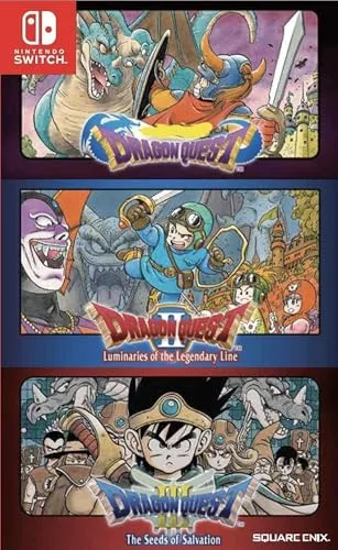 Dragon Quest Collection (inkl. Teil 1-3) - Switch [JP Version] - Nintendo Switch-Spiel mit der kompletten Erdrick-Trilogie: Erlebe epische Abenteuer, kämpfe gegen legendäre Bösewichte und entdecke die Wurzeln der Rollenspielgeschichte.