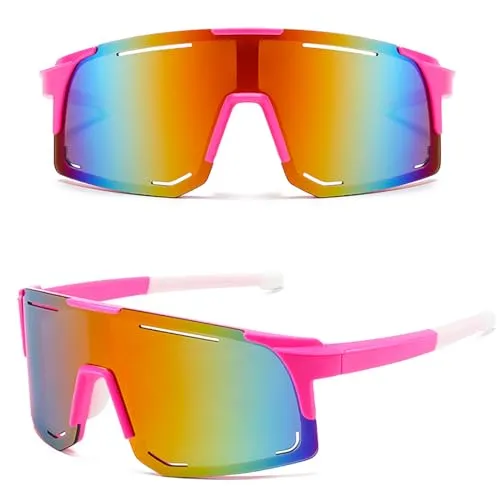 MUSELK Sport Sonnenbrille Herren Damen, Schnelle Brille Fahrradbrille Sunglasses Polarisierte Sonnenbrille für Outdooraktivitäten MTB Rennrad Radfahren Biking Ski Sonnenbrille mit UV400