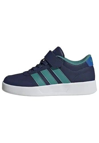adidas Performance Kinder Sneaker BREAKNET 3.0 EL C - Sneaker für aktive Kinder mit elastischen Schnürsenkeln und Klettverschluss für einfaches An- und Ausziehen. Ideal für jedes Abenteuer dank strapazierfähigem Obermaterial und rutschfester Gummiaußensohle.
