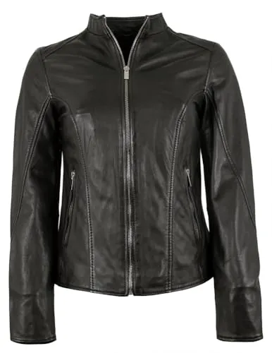 Jilani - Damen Echtleder Lederjacke Lammnappa schwarz Größe 36