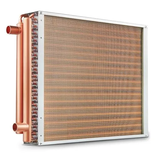 VEVOR 45,72x50,8cm Wärmetauscher mit 242 Lamellen - Wasserkühler mit 3-reihigen Kupferanschlüssen, ideal für hohe Effizienz bei Betriebstemperaturen von -40°C bis 180°C und einer Wärmekapazität von ≥ 133K BTU.