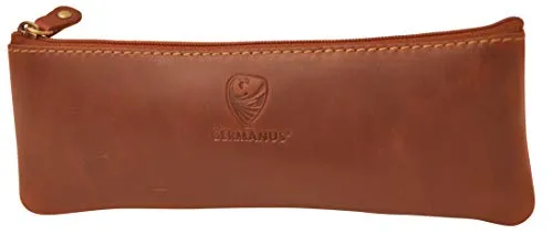 GERMANUS Federmäppchen Leder Colonia (Braun)