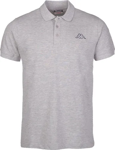 Kappa Herren Peleot Poloshirt - High-rise Melange, 5XL EU - Poloshirts mit Logostickerei, ein Kappa-Klassiker in hoher Qualität für stilvolle Freizeitlooks.