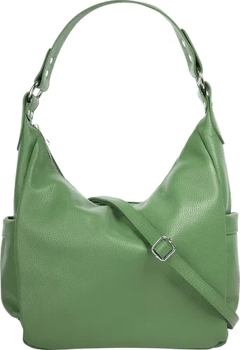 Shopper SAMANTHA LOOK - Elegante Damen Tasche aus echtem Leder - Handtasche aus 100% Rindleder, Made in Italy. Mit abnehmbarem Schultergurt, großzügigem Hauptfach und praktischen Seitenfächern für schnellen Zugriff auf Kleinigkeiten.