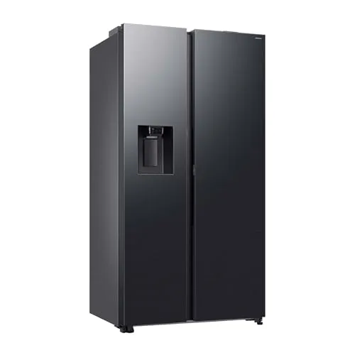 Samsung RS80F66KBFEF Kühl-Gefrier-Kombination - Schwarz - Kühlschrank mit AI Voice Control für einfache Sprachsteuerung, Twin Cooling Plus für optimale Frische und SmartThings App für Überwachung und Steuerung von überall.