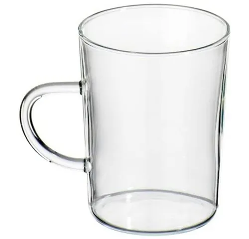 Bohemia Cristal Teeglas-Set konisch 6tlg. mit Henkel - Teegläser aus hitzebeständigem Glas, ideal für Mikrowelle und Spülmaschine, perfekt für Teeliebhaber und stilvolle Anlässe.