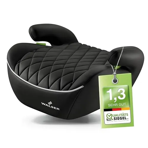 WALSER Autokindersitz Andy, 4-10 Jahre - Kindersitz mit ergonomischer Form und verlängerten Seitenflügeln für optimalen Halt und Sicherheit. Entspricht der neuesten Norm ECE R 129 und bietet modernen Komfort für unbeschwerte Fahrten.