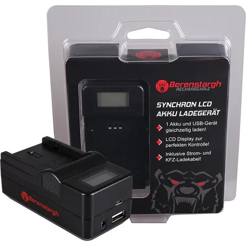 Berenstargh Synchron USB Ladegerät f. Canon LP-E12 EOS M (Kamera Akku Ladegerät) (61064285)