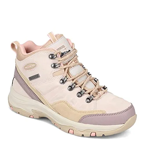 Skechers Trego WP Rocky Mountain Stiefeletten - Beige - 36,5 - Wasserdichte Damen Wanderschuhe mit Memory-Foam für optimalen Komfort, ideal für alle Jahreszeiten und Abenteuer in der Natur.