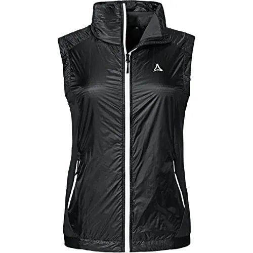 Schöffel Damen La Colona Fleecejacke, Schwarz, Größe 38 EU - Wärmende Fleecejacke mit hohem Kragen und elastischem Saumabschluss. Ideal für Outdoor-Aktivitäten, bietet sie Komfort und Schutz vor Wind dank der praktischen Reißverschlusstaschen.
