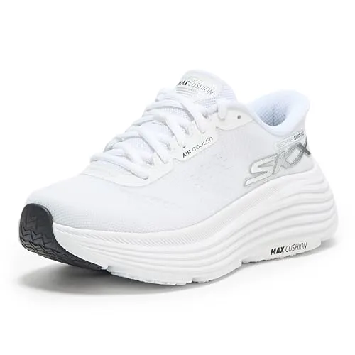 Skechers Damen Max Cushioning Endeavour Hallandale Sneaker - Damen-Sneaker mit luftgekühlter Goga-Matten-Einlegesohle für ultraleichte Dämpfung und maximalen Komfort – ideal für den Alltag.