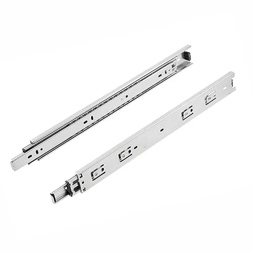 SOTECH 1 Paar Vollauszüge KV-50-H45-L750-NF 750 mm (50 Kg Belastbarkeit, Höhe 45 mm, Stahl verzinkt) Schubladenschienen Kugelführungen