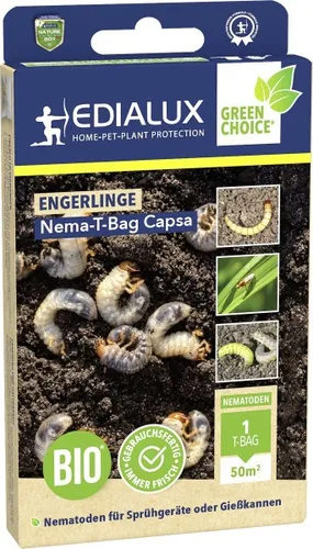 Edialux Nematoden T-Bag Capsa gegen Engerlinge 50 m²   Pflanzenschutzmittel