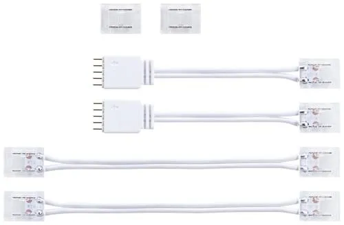Paulmann MaxLED Connector Set Full-Line COB, weiß (71051) - Zubehör für Innenleuchten, ideal für die einfache Verbindung von COB LED-Strips und sorgt für eine nahtlose Lichtgestaltung.