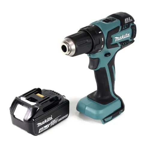 Makita DDF 459 M1 Akku Bohrschrauber 18V 45NM - Akkuschrauber mit 4,0 Ah Akku für lange Einsatzzeiten, ideal für Heimwerker und Profis, kraftvoll mit 45NM Drehmoment.