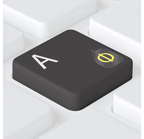 Hoopomania Aufkleber Russische Tastaturaufkleber transparent universal 5 x 6 mm