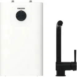 STIEBEL ELTRON SNU 5 Plus Boiler mit Wasserhahn - Klein-, Stand- & Wandspeicher, kompakter 5 Liter Niederdruckboiler mit antitropf- und thermostop-Funktion für effiziente Warmwasserversorgung.