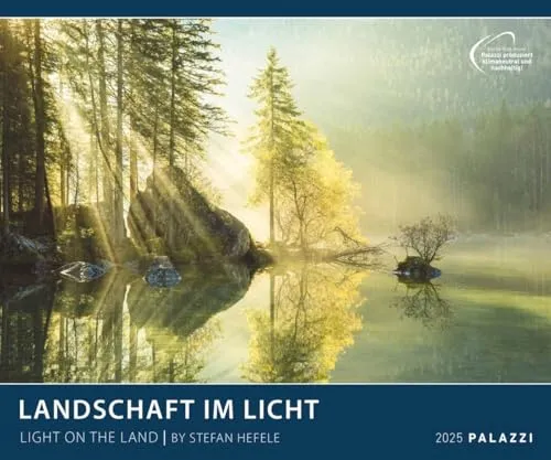 PALAZZI - Landschaft im Licht 2025 Wandkalender, 60x50cm, Posterkalender mit malerische Landschaftsfotografie, hochwertige Naturbilder, eine Reise ... int. Kalendarium: Light on the Land