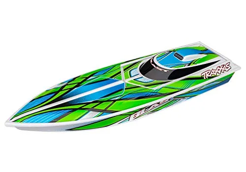 Traxxas 38104-8 BLAST 23-Zoll Rennboot mit Akku und USB Lader - Grün - RC-Modelle, ideal für Geschwindigkeitsliebhaber ab 14 Jahren, mit leistungsstarkem Akku für lange Fahrzeiten.