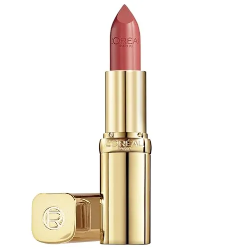 L'Oréal Paris Pflegender Lippenstift mit Satin Finish, Argan-Öl und Vitamin E, Color Riche Satin, Nr. 108 Copper Brown, 1 x 4,3 g