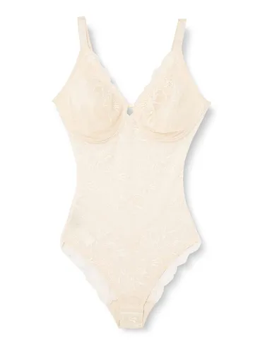 Triumph Amourette Charm Bs Body ohne Bügel für Damen - Funktionsunterwäsche, komfortabler Body in Creamy Dream 2R mit Blumenmuster, ideal für ein angenehmes Tragegefühl ohne Bügel.