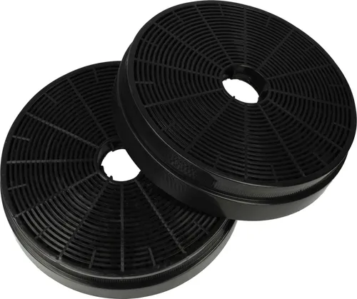 vhbw 2x Aktivkohlefilter kompatibel mit Klarstein Mirage 60, Mirage 90, Royal Flush Eco 90, Royal Flush Eco, Structura Dunstabzugshaube - 17,5 cm