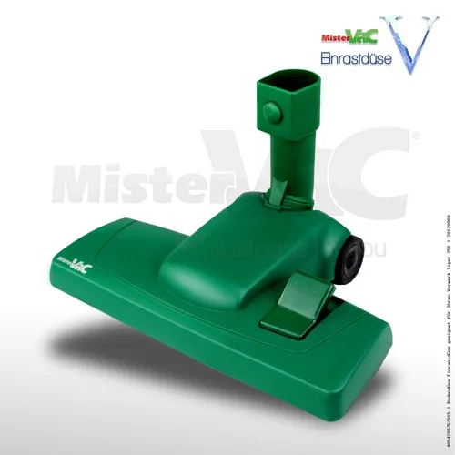 MisterVac Staubsaugerdüse Bodendüse Einrastdüse Ersatzdüse kompatibel mit Vorwerk Kobold VK 122