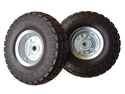 Frosal Sackkarrenrad PU Rad Bollerwagen Ø 260 mm - 2 Stück pannensichere PU Räder mit max. Belastbarkeit von 136 kg. Ideal für Sackkarren und Bollerwagen, ausgestattet mit langlebiger Stahlfelge und Kugellager für einfache Handhabung.