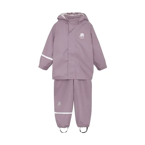 Celavi Unisex Basic Rainwear Set - Mauve Shadow - Hochwertige PU-Regenjacke für Herren, wasserdicht und ideal für wechselhaftes Wetter.