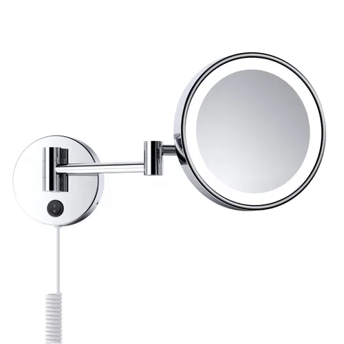 DEUSENFELD WLED1000 - Wand LED Kosmetikspiegel Schminkspiegel 10-fach Ø 20cm