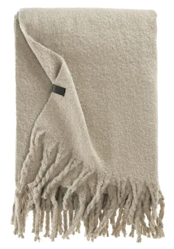 Wohndecke Plenty - SCHÖNER WOHNEN-Kollektion - Bettdecken in Beige, mit langen Fransen und aus 100% Polyester. Ideal für gemütliche Abende und sorgt für ein stilvolles Ambiente.