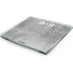 Soehnle Style Sense Compact 300 Concrete - Personenwaage mit extraflachem Design und LCD-Anzeige, Tragkraft bis 180 kg, energiesparend und kinderfreundlich – ideal für präzises Wiegen.