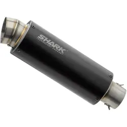 SHARK EXHAUST SRC 4 Aluminium eloxiert schwarz - Sportlicher Auspuff für Kfz mit eindrucksvollem Sound und hochwertiger Verarbeitung. Das leichte, schwarz eloxierte Aluminium sorgt für eine ansprechende Optik und optimale Leistung. Mit EG-BE für den professionellen Einsatz.